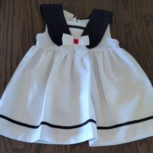 Bonnie Jean Navy and White Dress